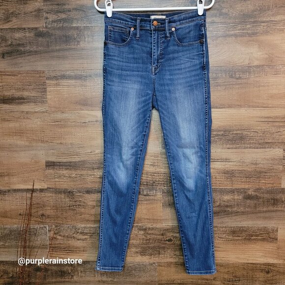 Madewell Jeans 28 Skinny 10" High Rise Danny Wash G7391 Tummy Control Stretch - Picture 1 of 13